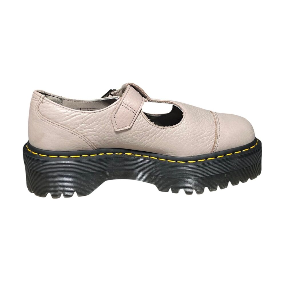 Dr. Martens Bethan Pisa Platform Mary Jane Shoes Parchment Beige Womens 9 EU 41 - Picture 5 of 11
